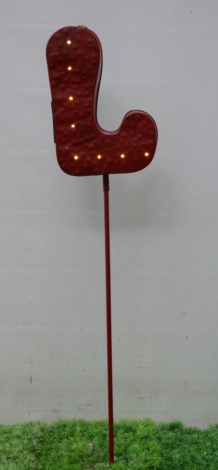 Garden Stake - Sale Red L Letter