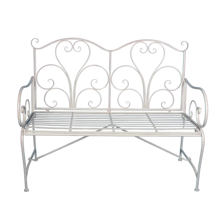 Garden Bench - Adele Metal Cream Brush