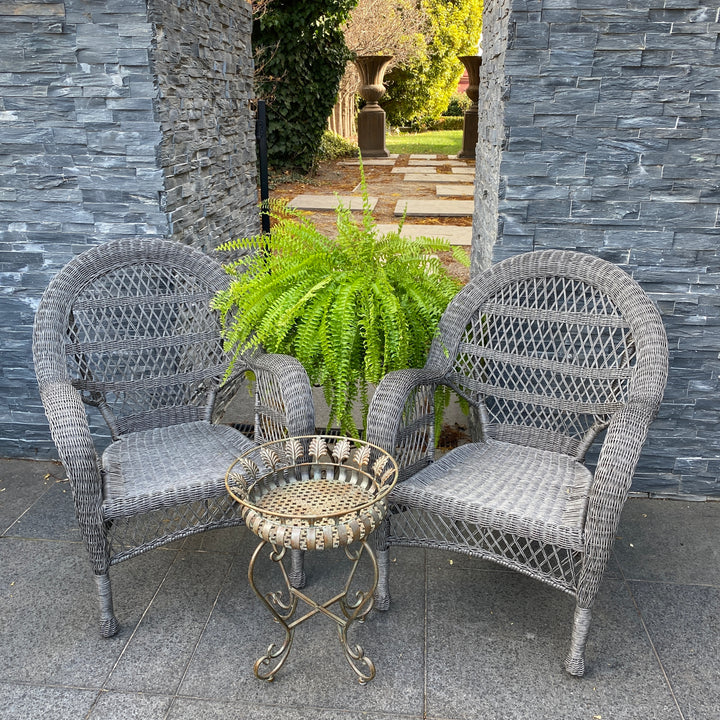 Chairs - Province Grey Poly Wicker