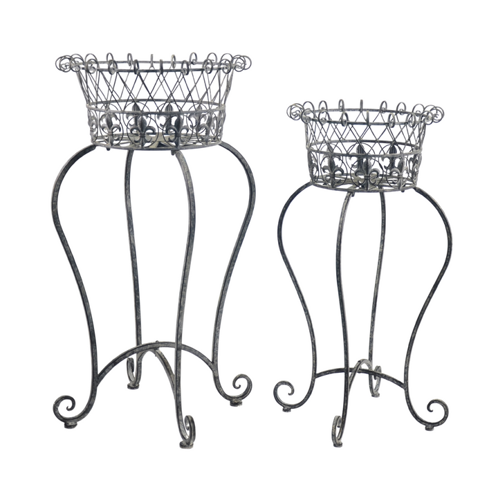 Plant Stand - Rustic Grey Set of 2