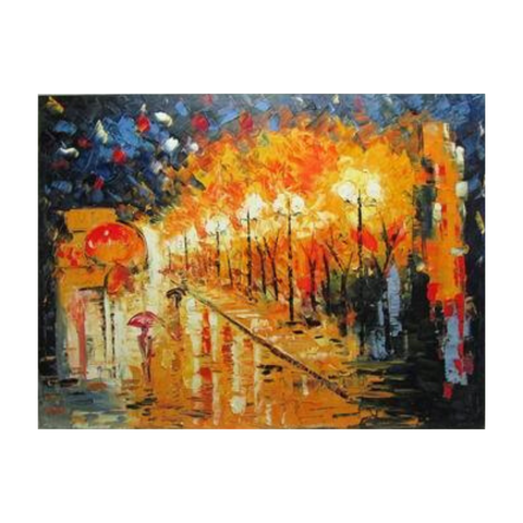 Painting Street Nights 120x4x60cm