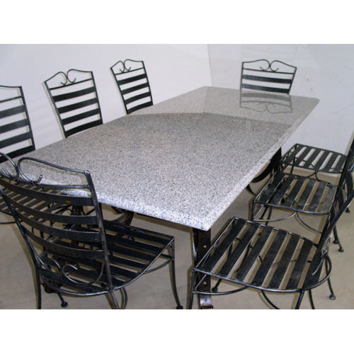 Granite Setting - Speckled 2.1 + EM20055 Base + 6 Emily Chairs