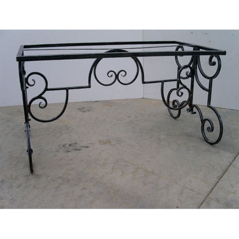 Table Base Wrought Iron 75x140x73cm High