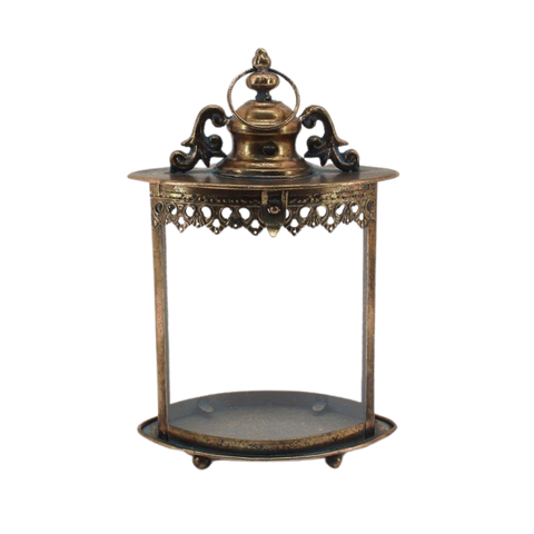 Metal Lantern with Glass