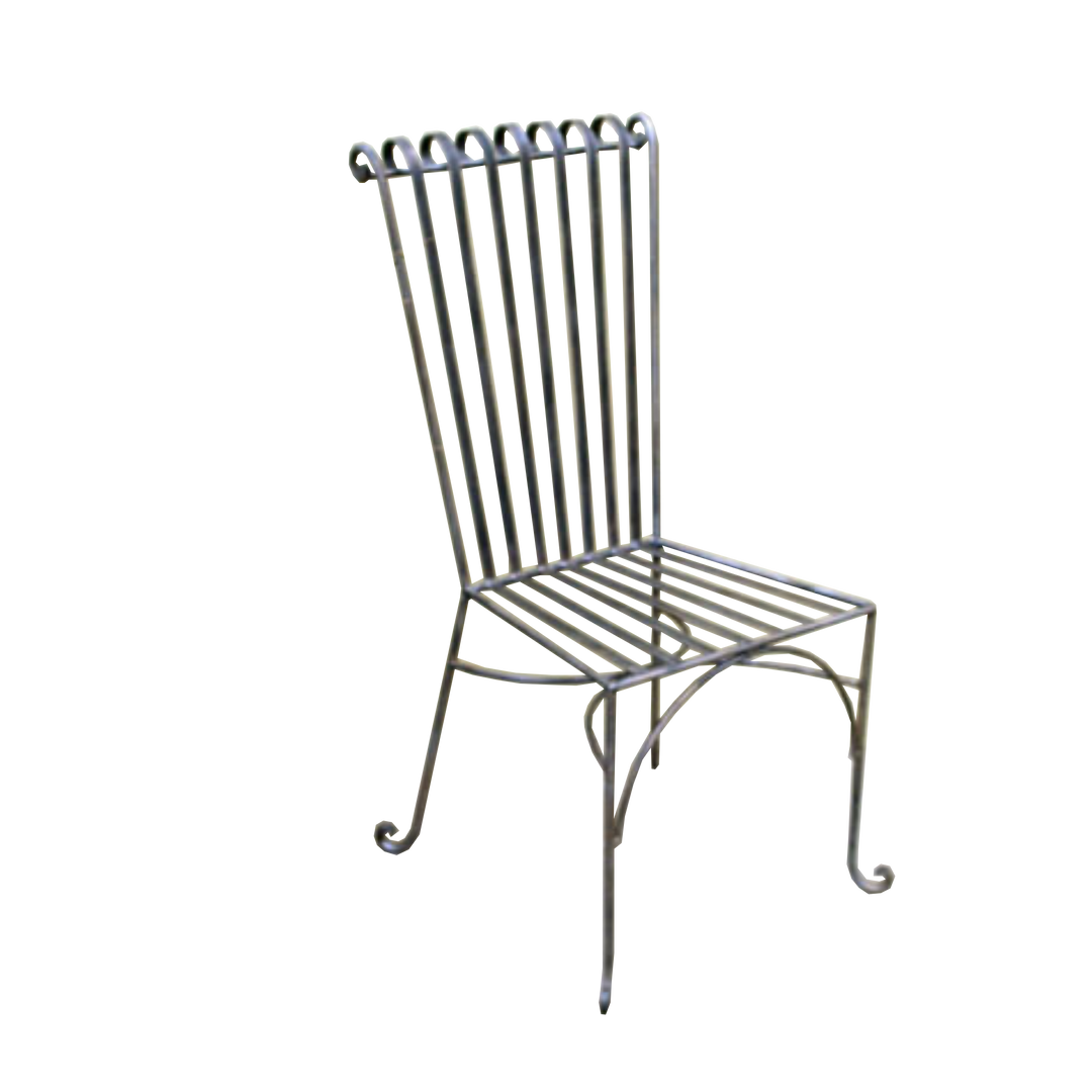 Chair Emily Flared Wrought Iron