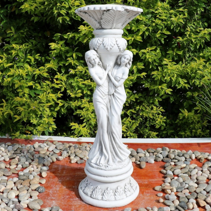 Statue Lady with Planter