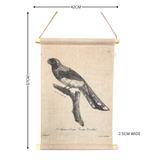Hanging Scroll - Print on Fabric Birdlife