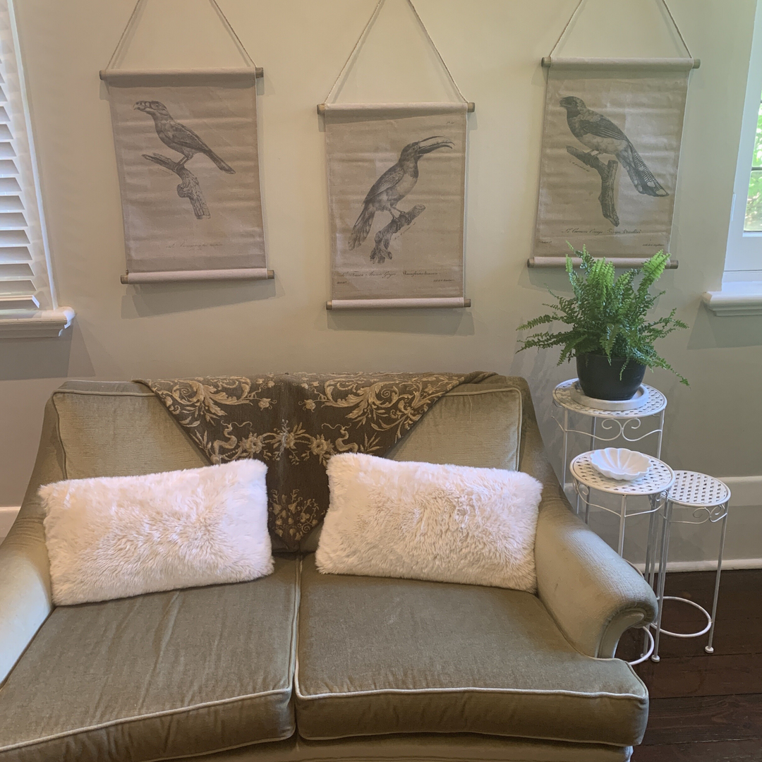 Hanging Scroll - Print on Fabric Birdlife
