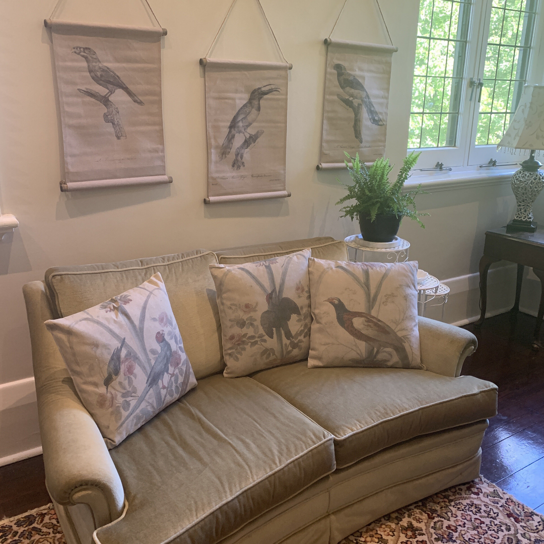 Hanging Scroll - Print on Fabric Birdlife