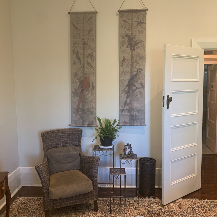 Hanging Scroll - Print on Fabric Birdlife