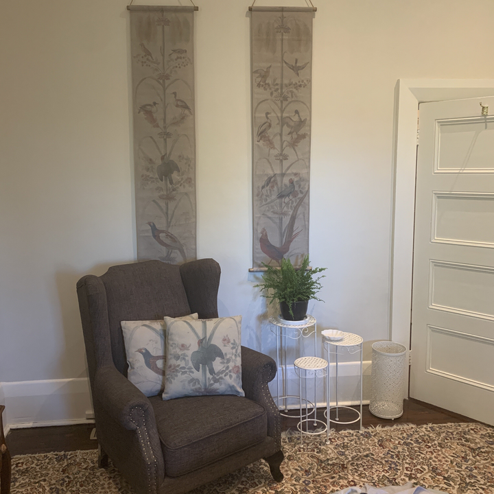 Hanging Scroll - Print on Fabric Birdlife