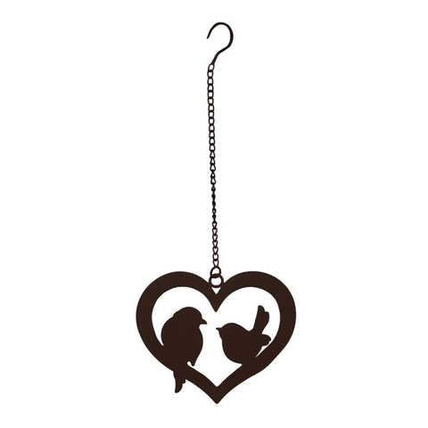 Hanging Heart with 2 Birds