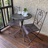 Patio Setting 3 Piece Lazio Brown Brush