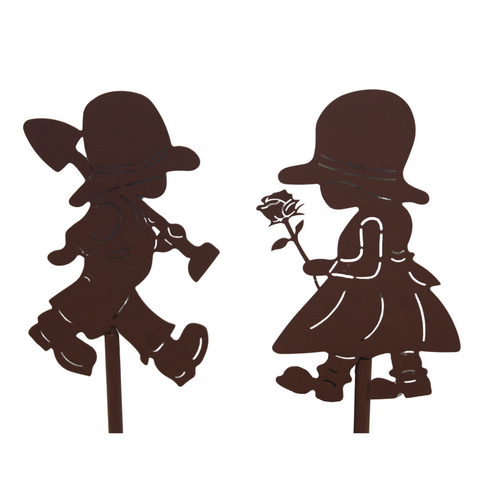 Garden Stake - Boy & Girl Set