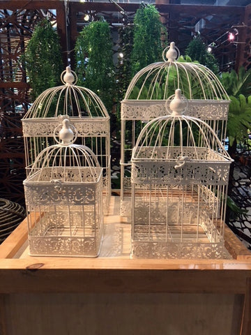 Birdcage Square Set 4 Cream