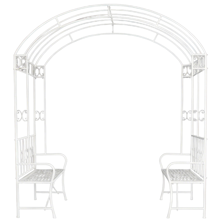Garden Gazebo w/ Seats -  Cream
