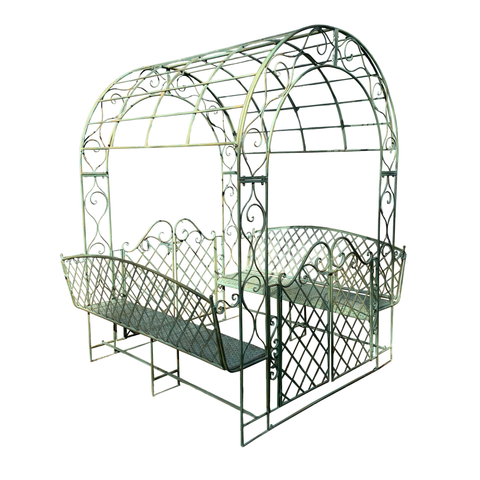 Garden Gazebo - with Gates and Bench Seats