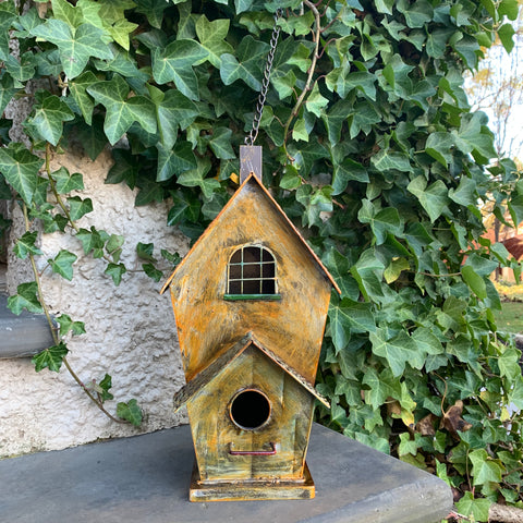 Hanging Birdhouse with  Window Feature