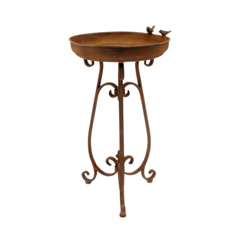 Bird Bath/Feeder - Rust