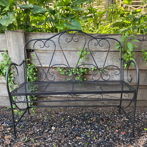 Garden Bench Bella Black