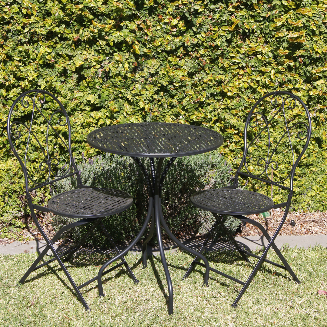 Patio Setting - Abby 3 piece in Black
