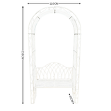 Arch with Bench Seat Rustic Cream Audrey