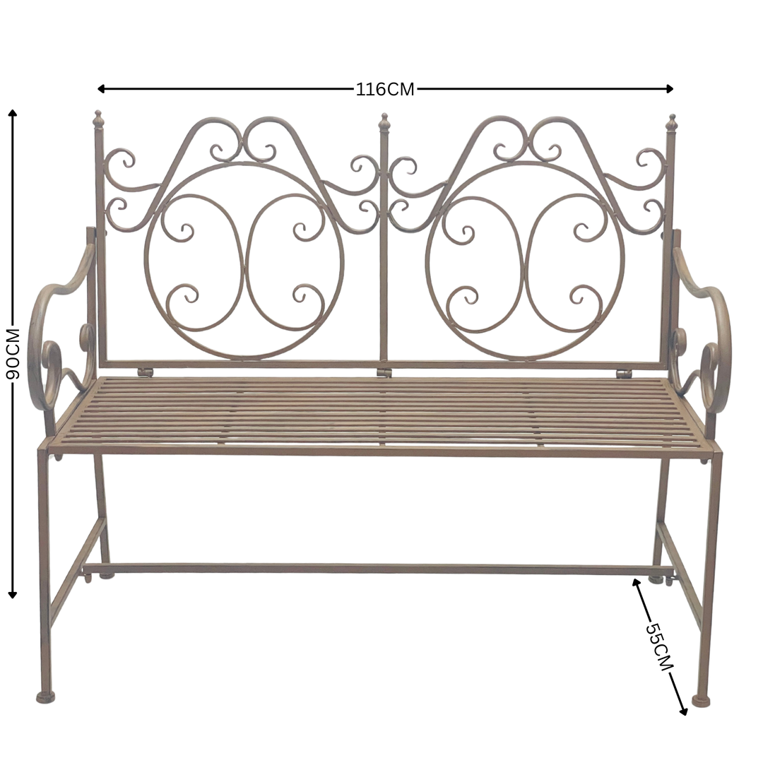 Garden Bench - Catalina Rust