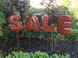 Garden Stake - Sale Red E Letter