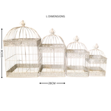 Birdcage Square Set 4 Cream