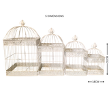 Birdcage Square Set 4 Cream