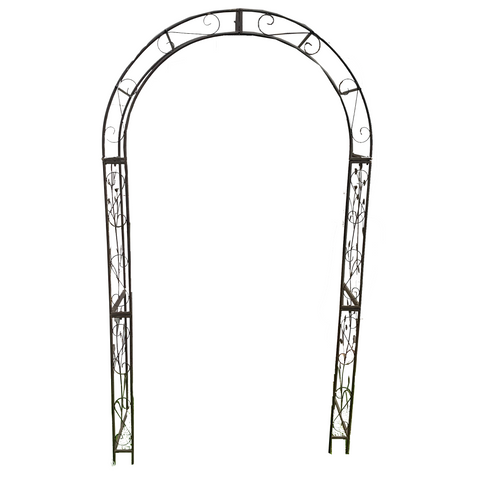 Garden Arch - Round Black/Brown