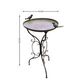 Bird Bath on Stand Rust