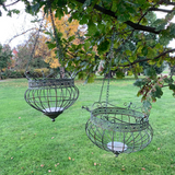 Hanging Baskets Set 2 Rustic Green