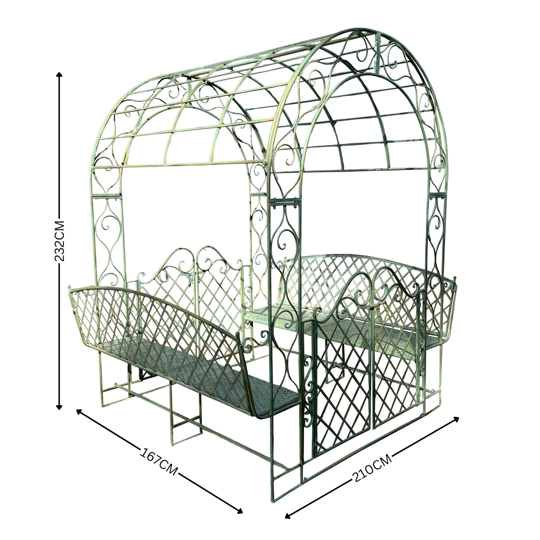 Garden Gazebo w/ Seats - Gates
