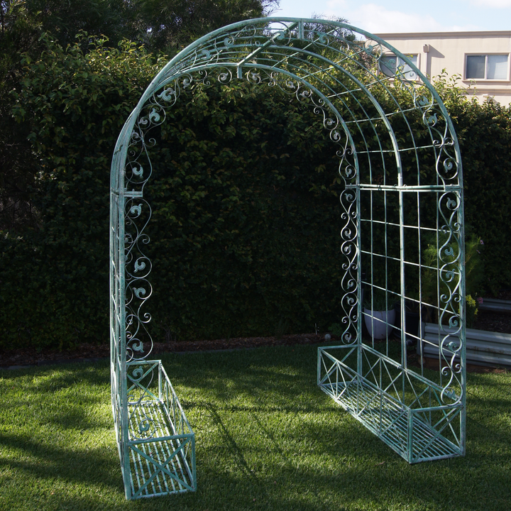 Corridor/Walkway Decorative Green Mottled White