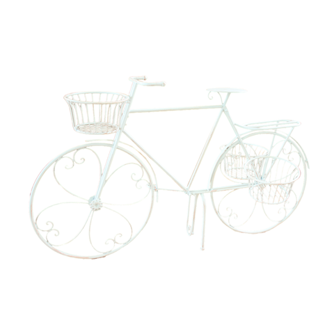 Bicycle Plant Stand Cream