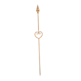 Garden Stake - Rust Decorative Heart Spear Head