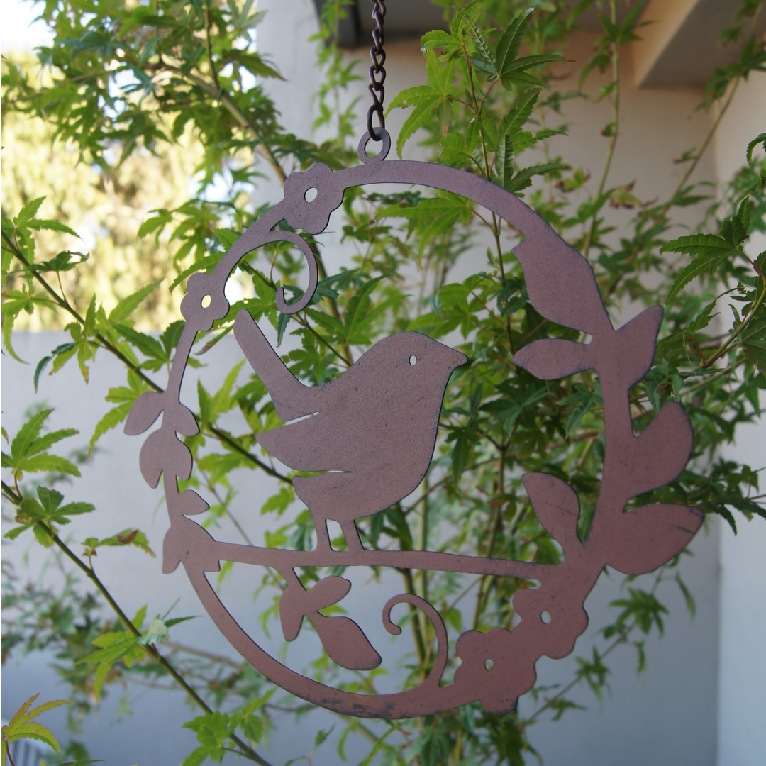 Hanging Circle with Bird Head Down