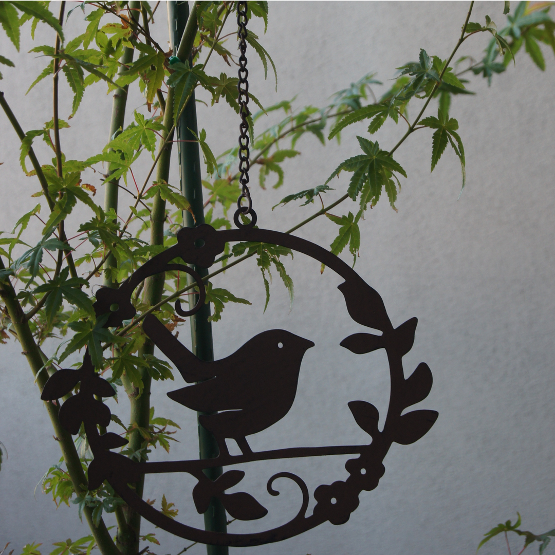Hanging Circle with Bird Head Down