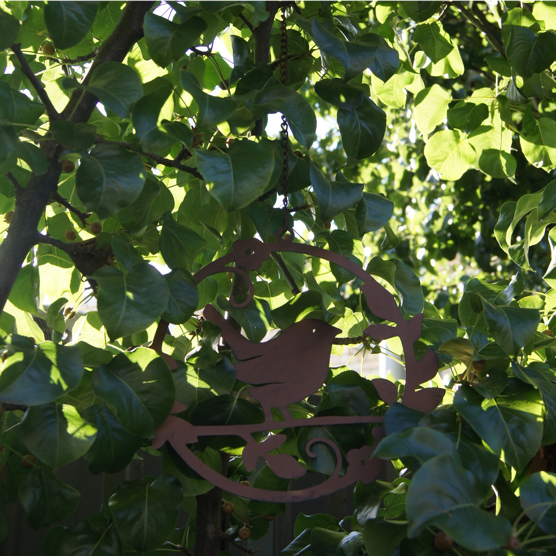 Hanging Circle with Bird Head Down