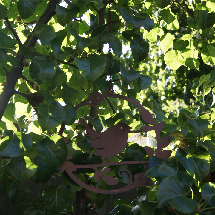 Hanging Circle with Bird Head Down
