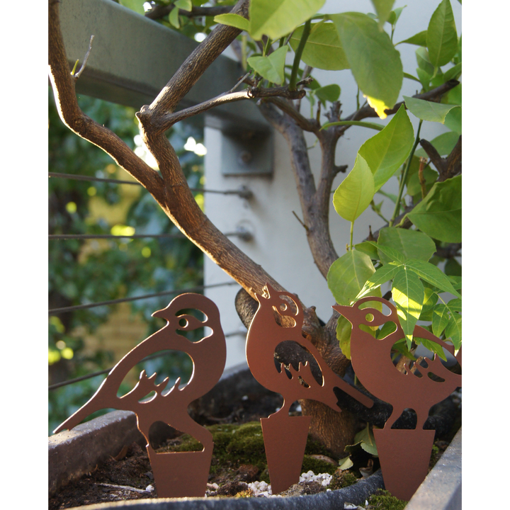 Garden Stake - Bird Set of 3