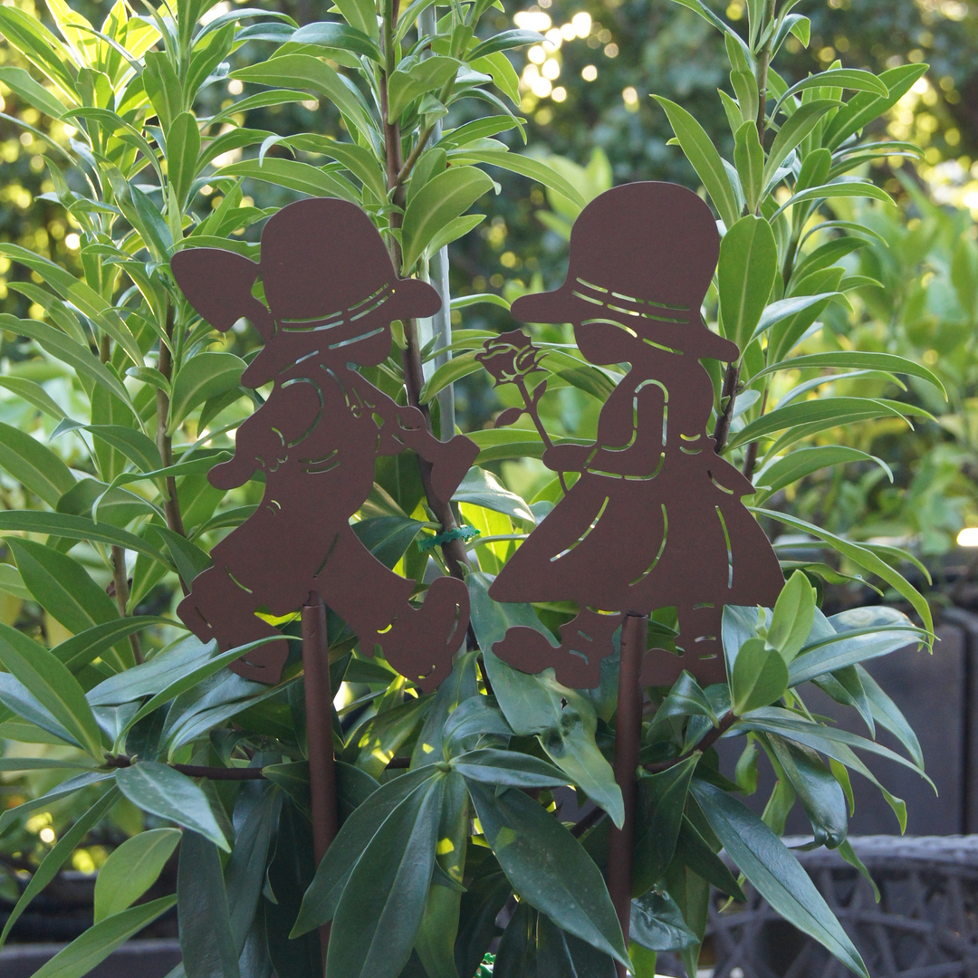 Garden Stake - Boy & Girl Set