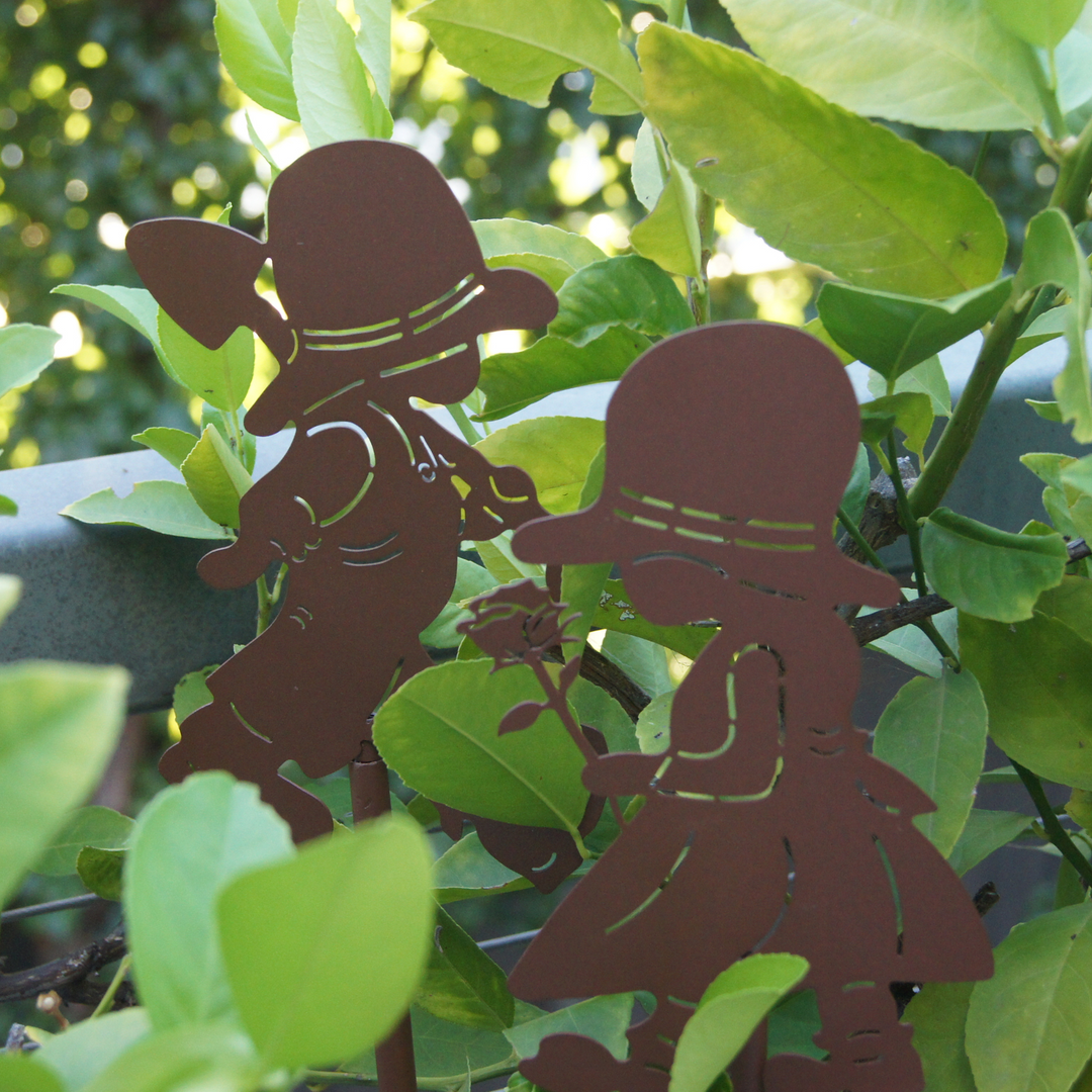 Garden Stake - Boy & Girl Set