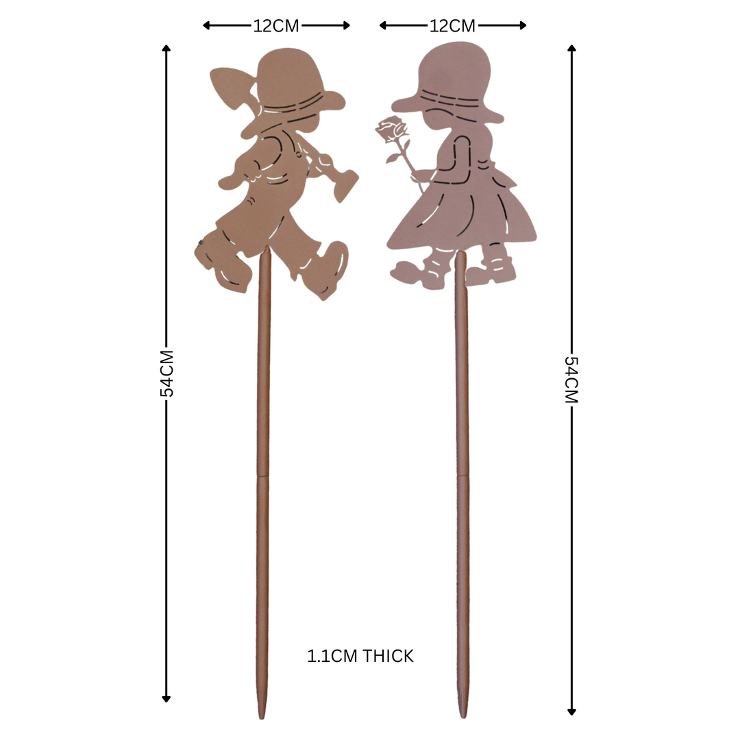 Garden Stake - Boy & Girl Set