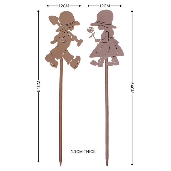 Garden Stake - Boy & Girl Set