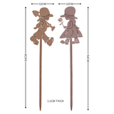 Garden Stake - Boy & Girl Set