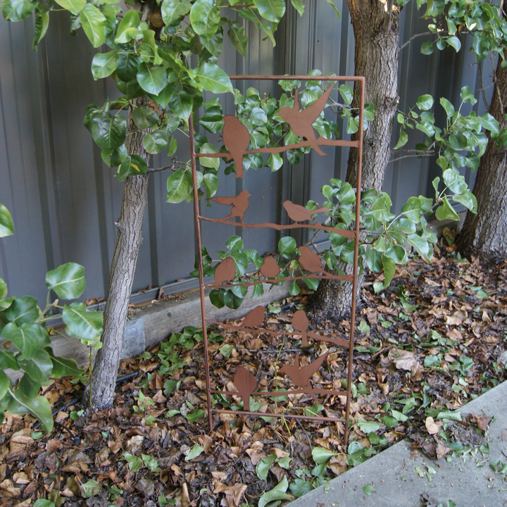 Garden Stake - Fence Metal Birds