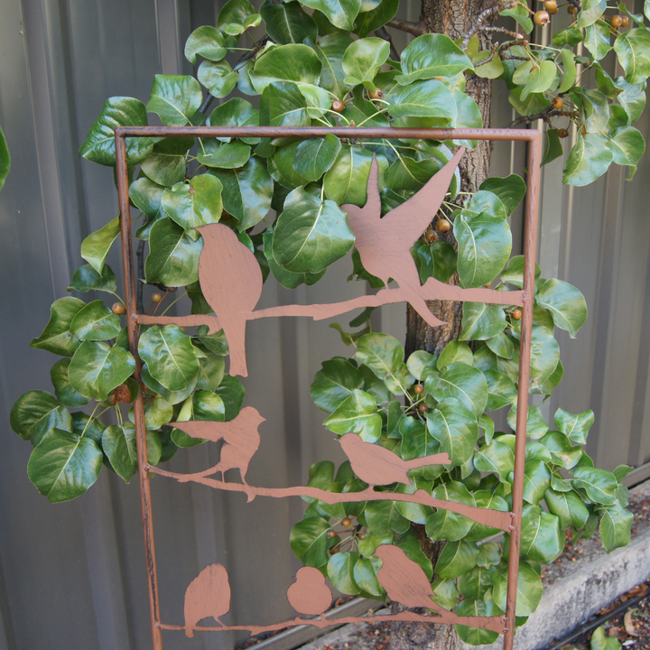 Garden Stake - Fence Metal Birds