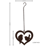 Hanging Heart with 2 Birds